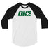 1STAR Emerald Logo 3/4 Sleeve Raglan T-Shirt